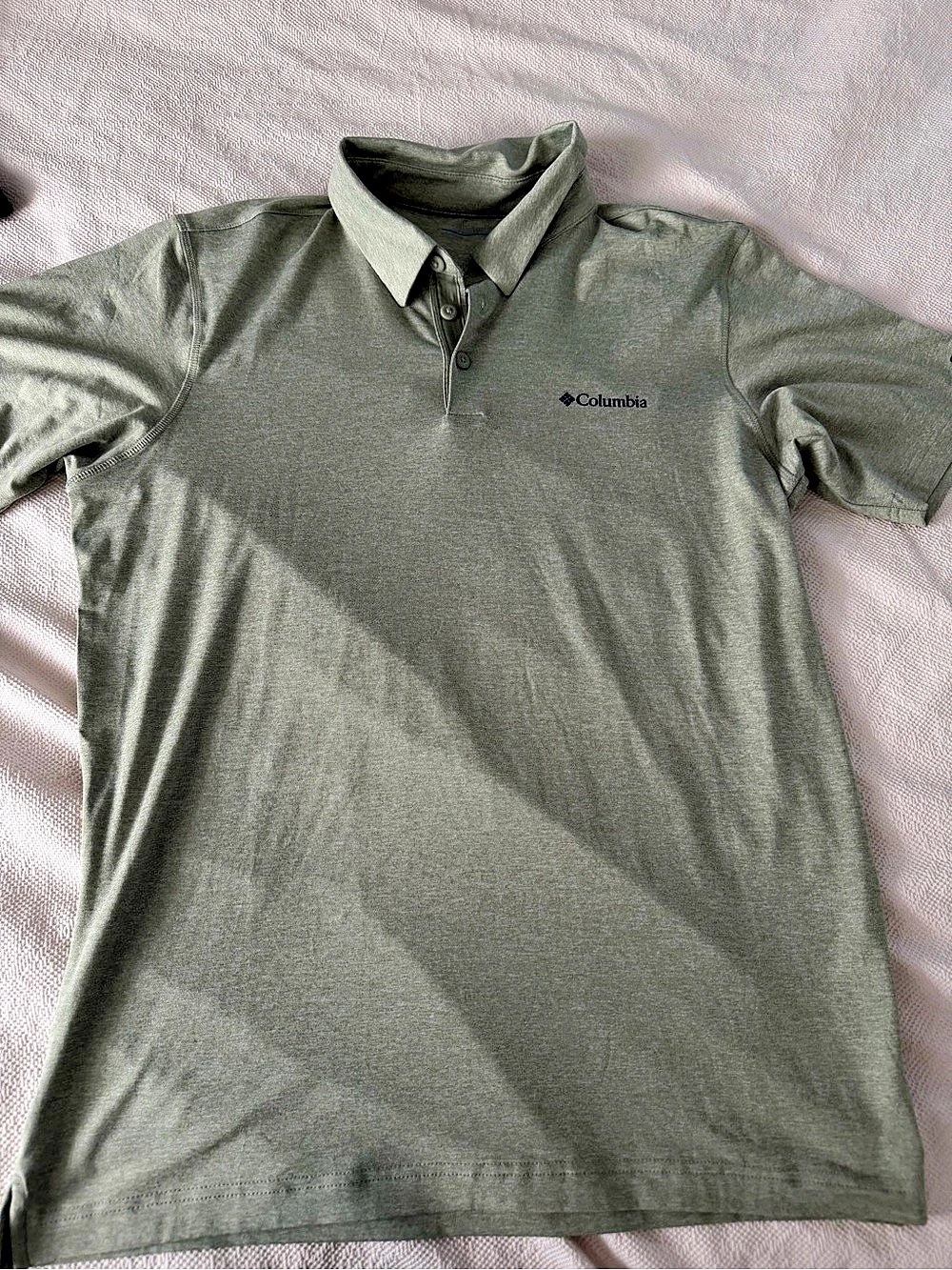 Columbia PFG Tamiami II Men's Polo Green Size Medium